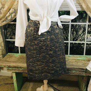 Banana Republic Lacy Pencil Skirt